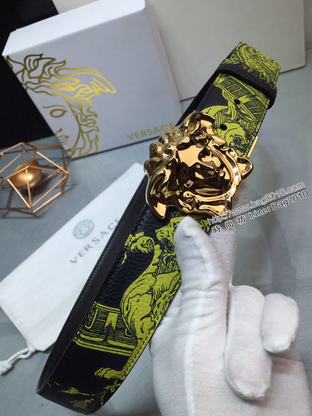 VERSVE男士皮帶 範思哲高端小牛皮腰帶 梅杜薩扣  jjp1084